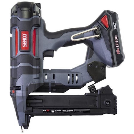 Captain Cold 18 Gauge 0.25 in. Narrow Crown Stapler Kit, Black & Red CA3308687